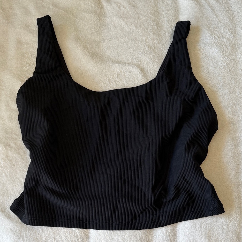 Black Ribbed old navy active top